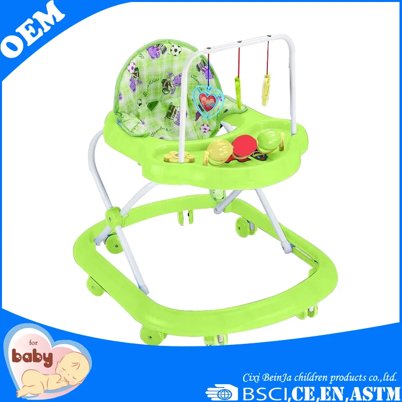 
8 wheels plastic baby walker with music and many toys 