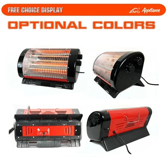 Portable 2000W 220-240V for home Bedroom  Living Room Freestanding Electric Patio Heater Quartz Heater