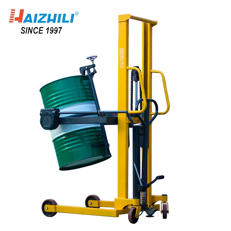 HaizhiLi оборудование для обработки горячая Распродажа Регулируемый барабан наклона гидравлический барабан грузовик подъемник и наклон