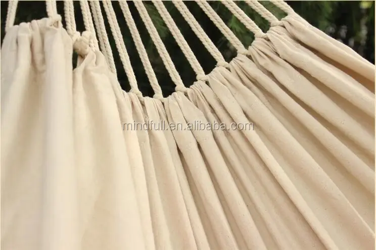 Wholesale High-grade Custom Linen Cotton Outdoor Camping Rocking Hammock with Macrame