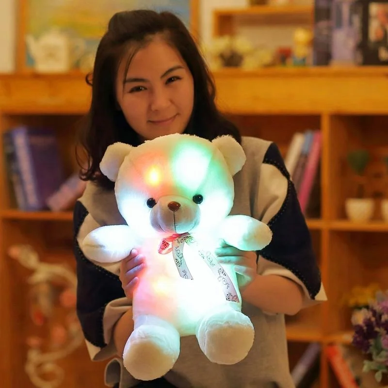 Customized Stuffed led light teddy bear Cute Soft Animal Bear Toys Led Oso De Peluches Teddies Shining Plush Teddy Bear With Led