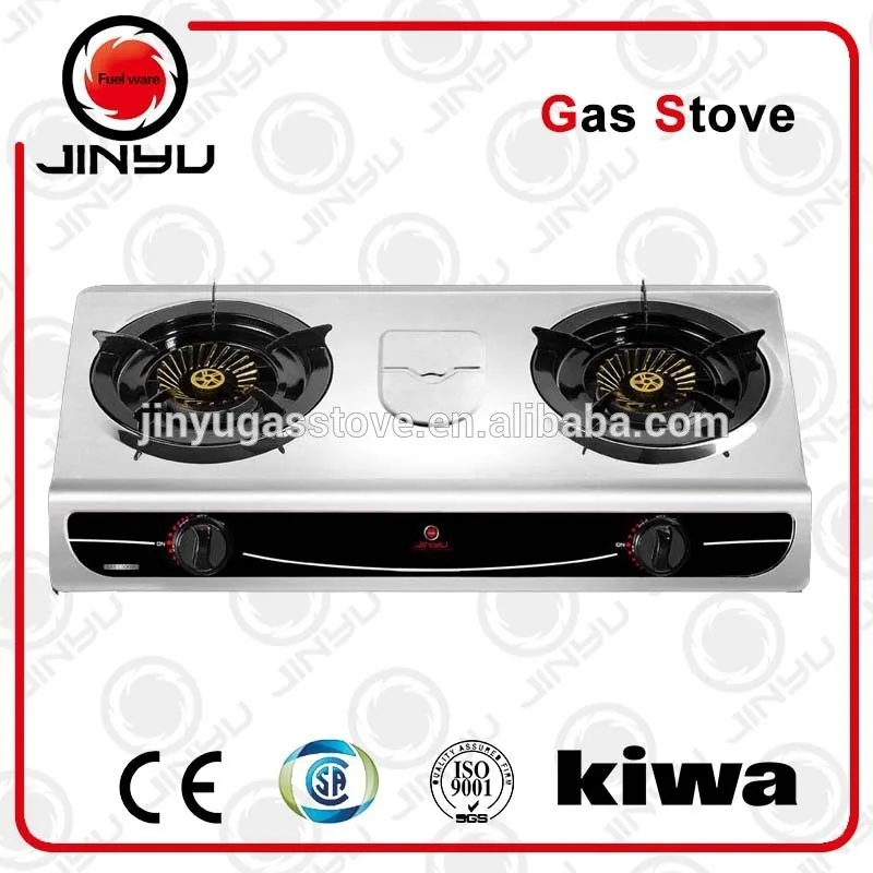 продажи горячих 0.4mm нержавеющая сталь cookertop 2 латунные газовая плита