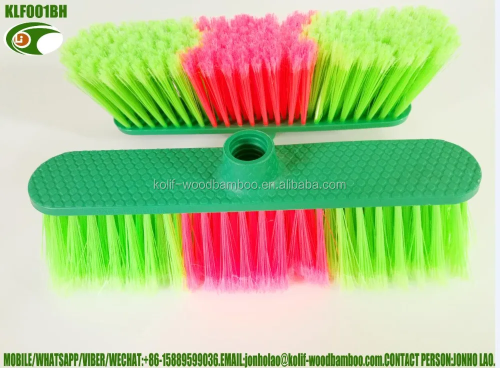 Household plastic broom heads with Italian thread hole