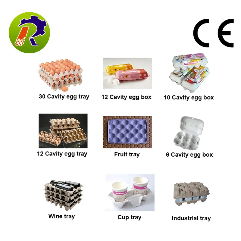 Энергосберегающие куриное яйцо лоток целлюлозно литье машина