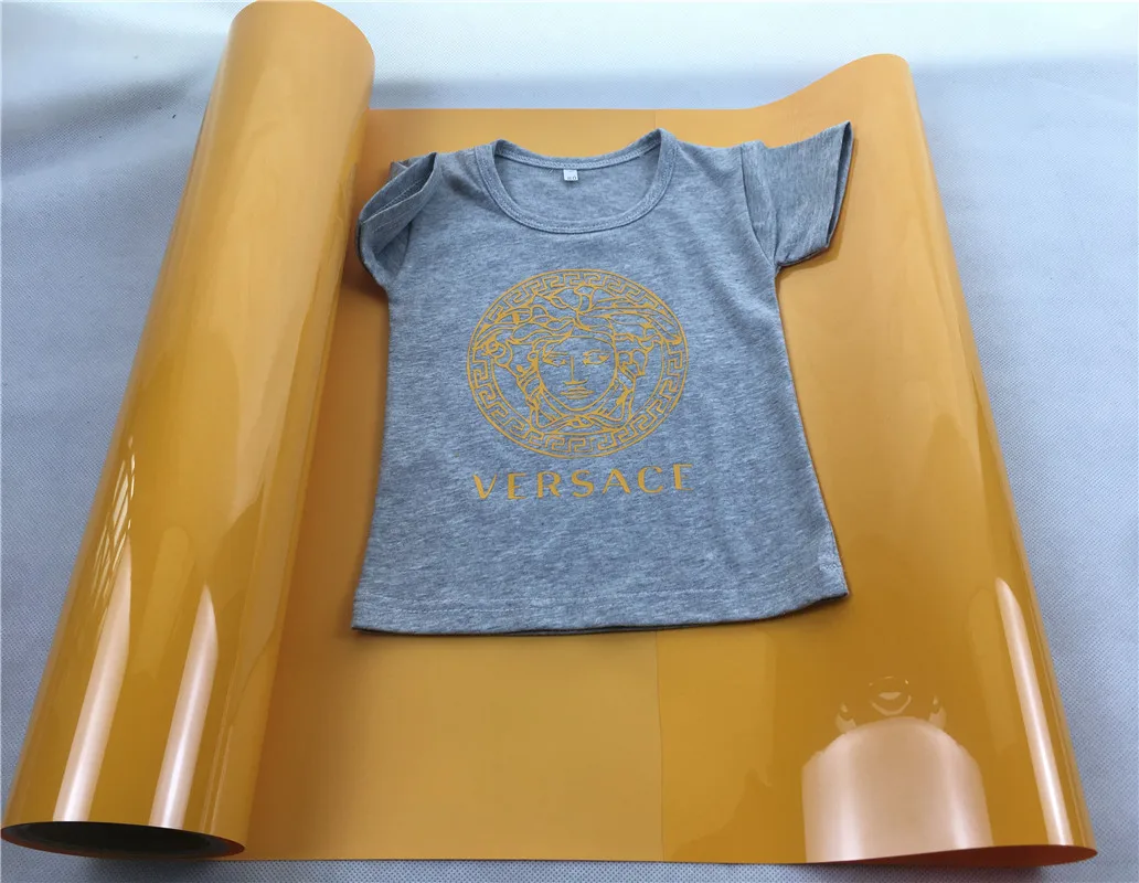 Glossy type PVC Heat Transfer Vinyl Roll Iron On Vinyl for T-Shirts