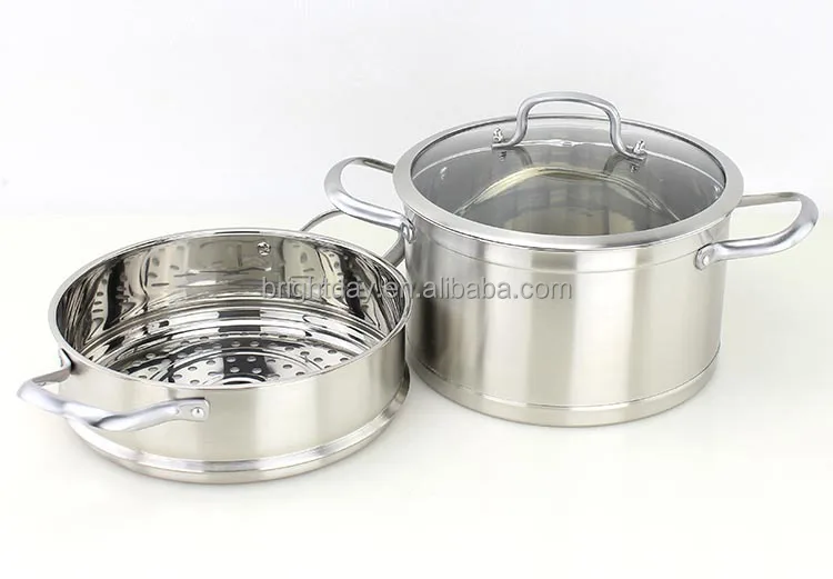Chaoan steamer pot factory 2016 new design stainless steel double boiler