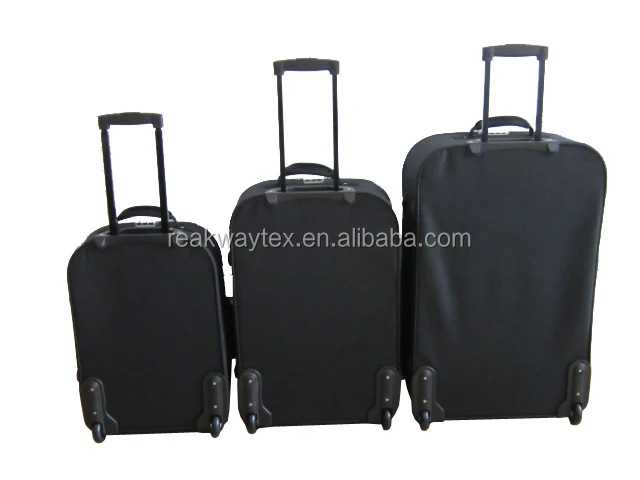 China Luggage Factory Supply Cheap Promotional 3pcs Eva Trolley Luggage Suitcase Sets