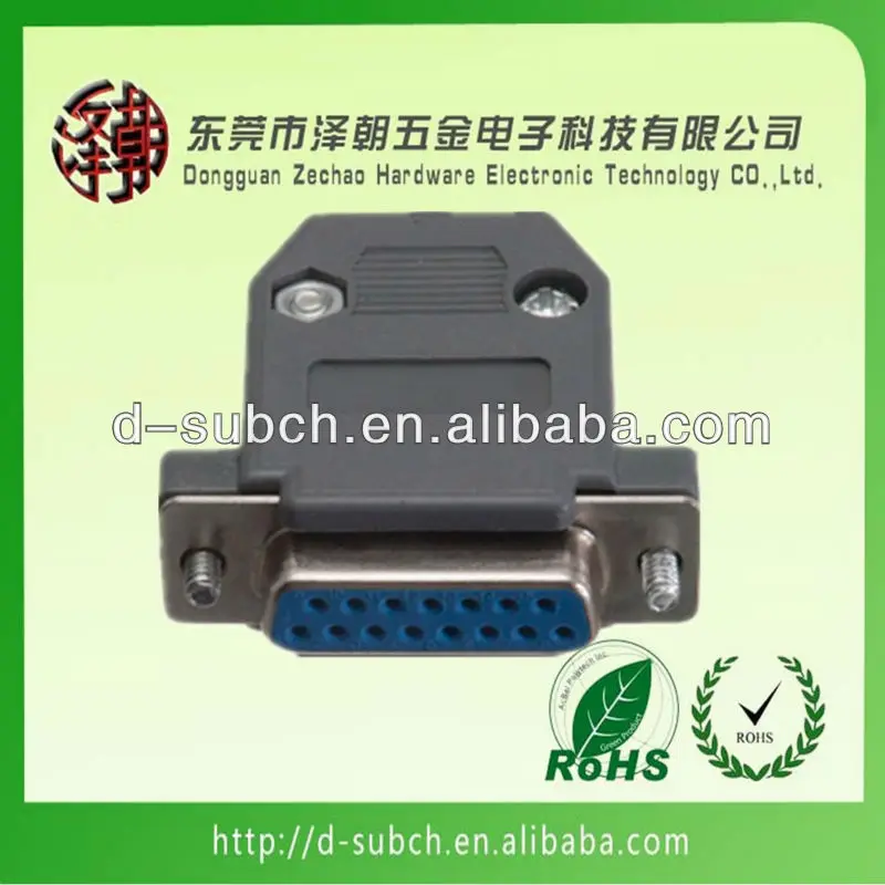 db15 female connector for plastic hood cover