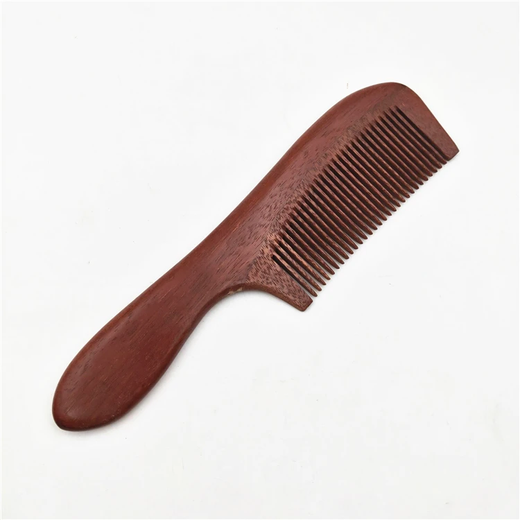 Wooden Comb Antistatic Massage HairBrush Fine Tooth Long Handle Wood Hair brush