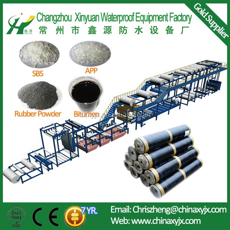 Modified Asphalt Bitumen Waterproof Coil Production Line Making Machine