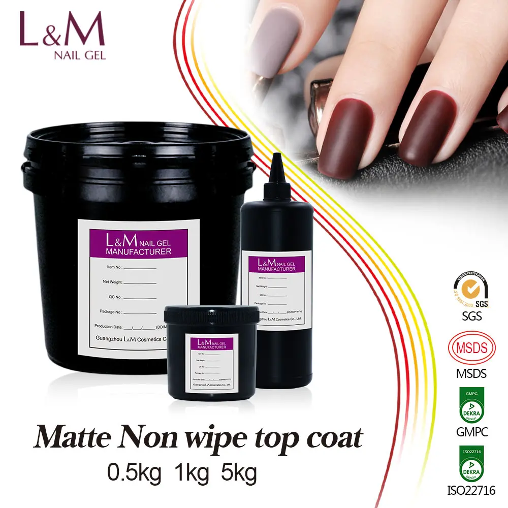 L&M factory nail supplies Wholesale UV LED Shining Top Coat Gel Nail Gel Polish bulk