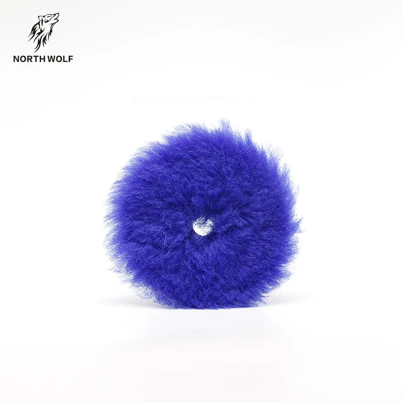 DA Wool Polishing Pad Sheepskin Wool Buffing Pad North Wolf Car Detailing Wholesale Wool Pad