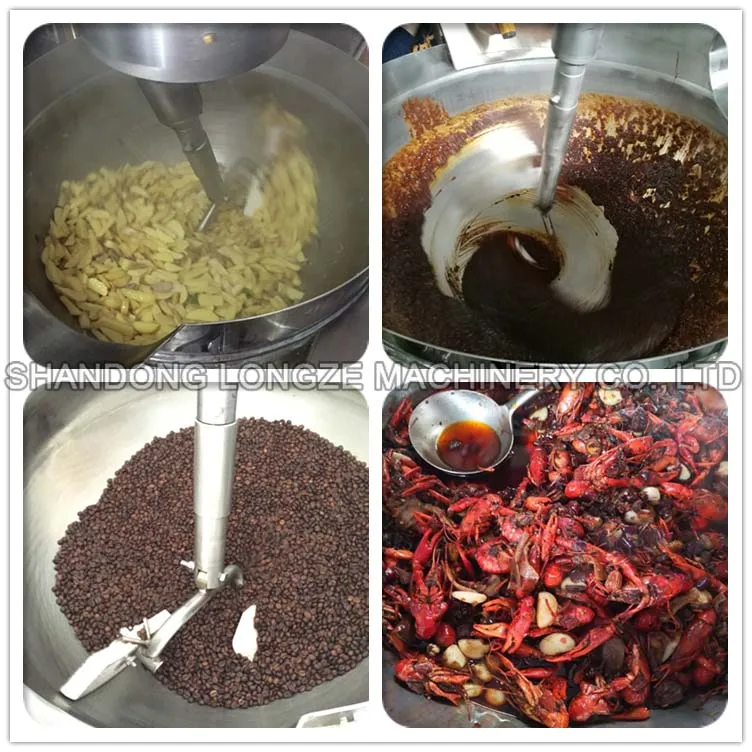 Universal gas  cooking mixer machine food cooking machine for company kitchen restaurant catering company 50L