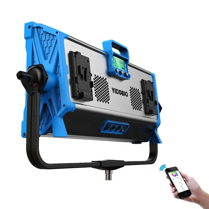 Yidoblo  Ai-3000C 300w RGBW Music Studio Lighting Equipment 2800k-9999k Indoor Video Film Shooting Light support DMX APP Remote