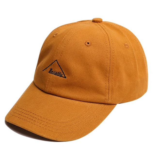 custom Top quality embroidered logo 6 panel cotton dad hat with leather strap