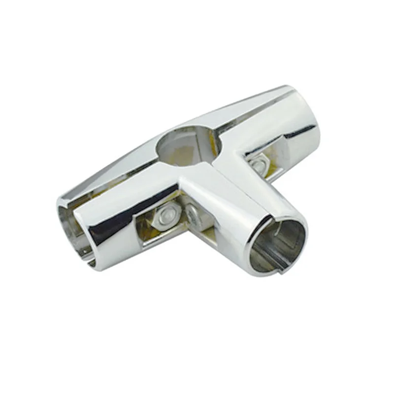wholesale Chrome Iron 4 way tube connector 25mm joker for sale
