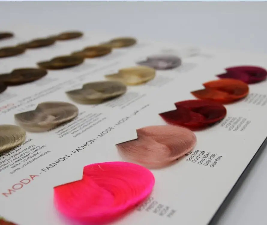 
Beauty HOT Professional SALON BEST Hair Coloring Hair Shade/Hair Swatch with customized color/design, OEM/ODM 