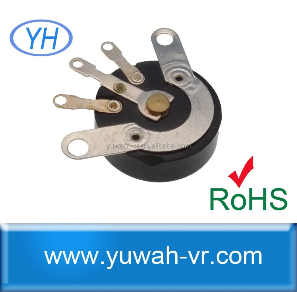 16 мм 100 К ом литой чехол углерода поворотного потенциометра