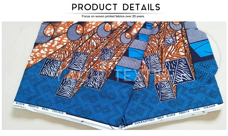 2021 Sell Hot Sales 100% Cotton African Real Wax Fabric