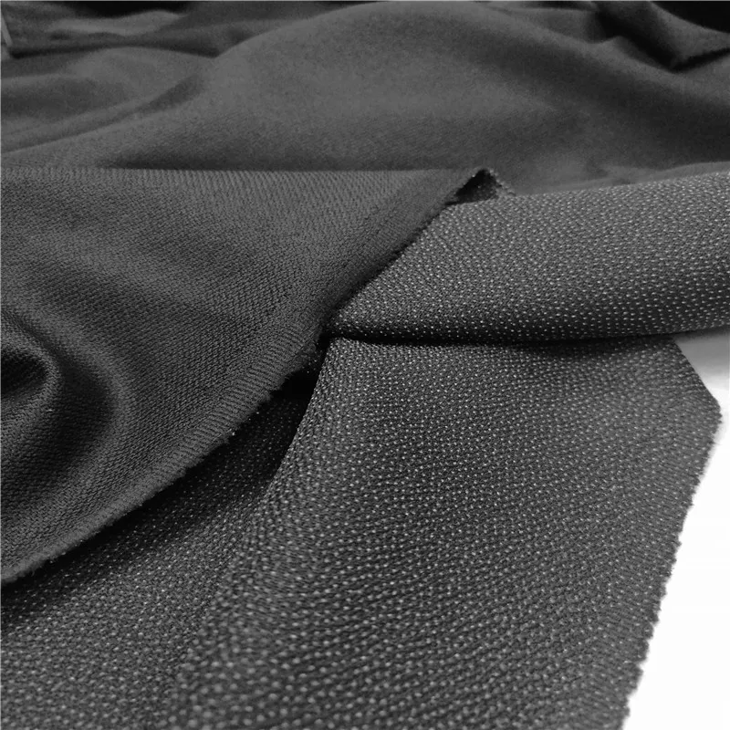 GRS  100%polyester non textured twill woven fusible Recycled interlining for garment