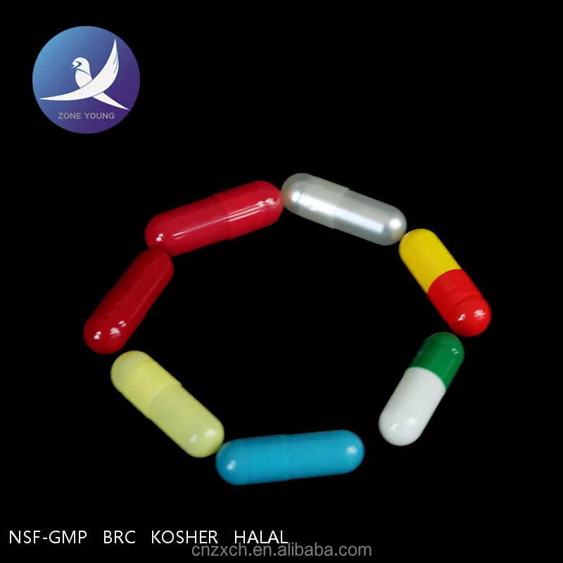 
pharmaceutical hard empty gelatin capsule with NSF-GMP BRC HALAL KOSHER 