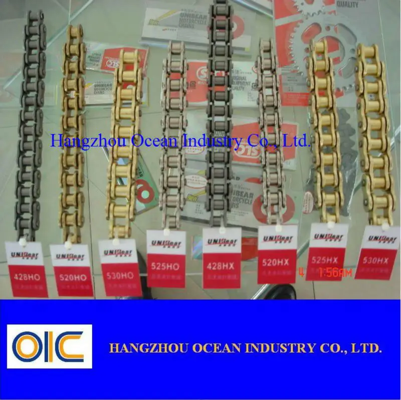 motorcycle chains, type 415h, 420h, 428h, 520h, 525h, 530h, 25h, o-ring, ring