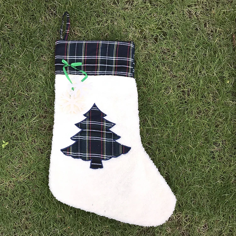
Wholesale Christmas Gift Filler Pet Stocking Custom Large Sock Monogram Dog Paw Christmas Stocking 
