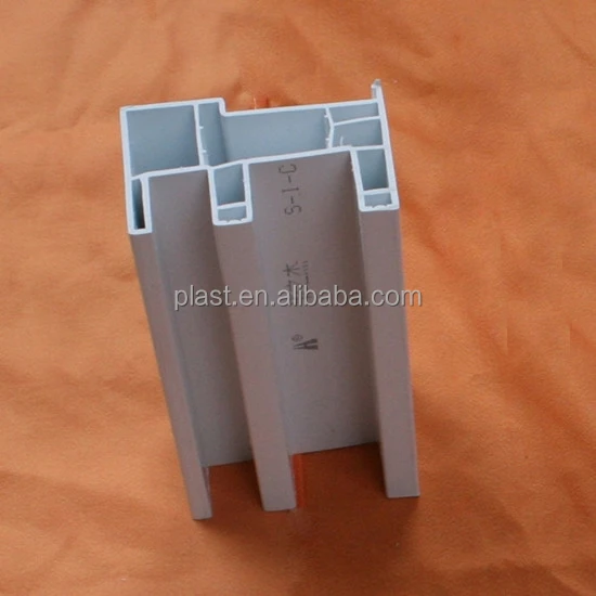 Blue white upvc plastic window frame profile pvc