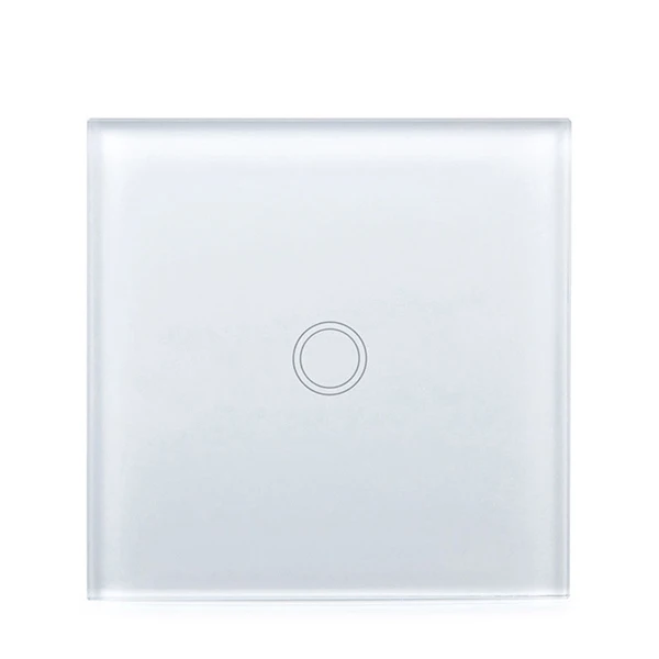86 type 1 Gang wall touch switch wireless smart home tempered glass panel wall lamp remote control switch Black White Gold
