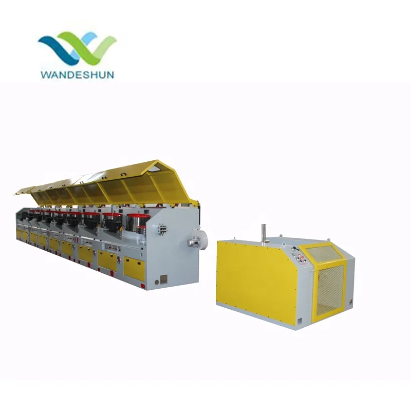 PLC Controlled Touch Screen High Carbon Low Carbon Spring Wire Alloy Wire LZ560 straight Dry High Speed Wire Drawing Machine