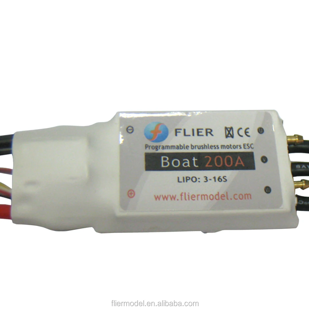 Flier Boat electric engine esc 200A 16s for rc boat
