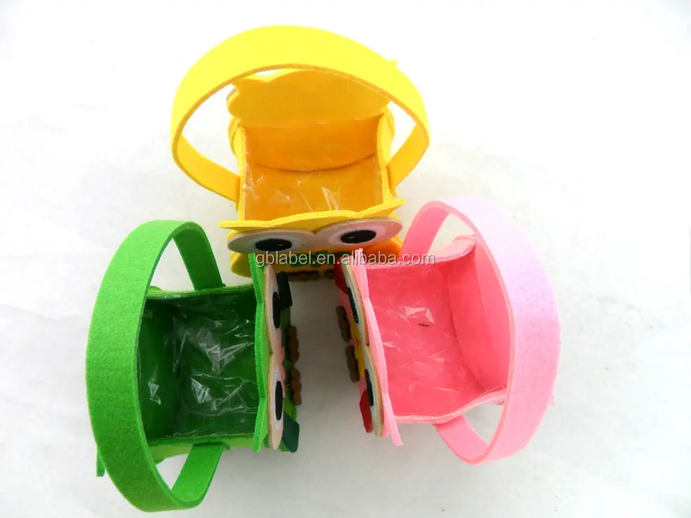 Custom any cute design fancy promotion souvenir felt basket bag