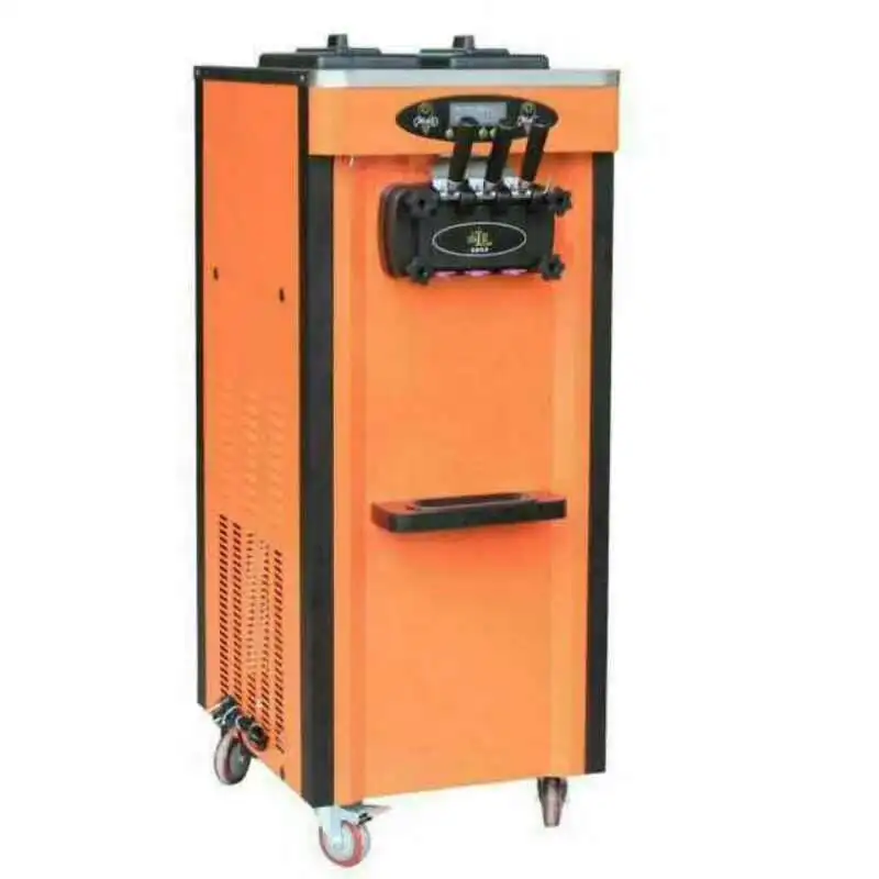 japan guangdong small business self serve 30 liters 18l/h frozen yogurt softy ice cream making machine with 3 flavors