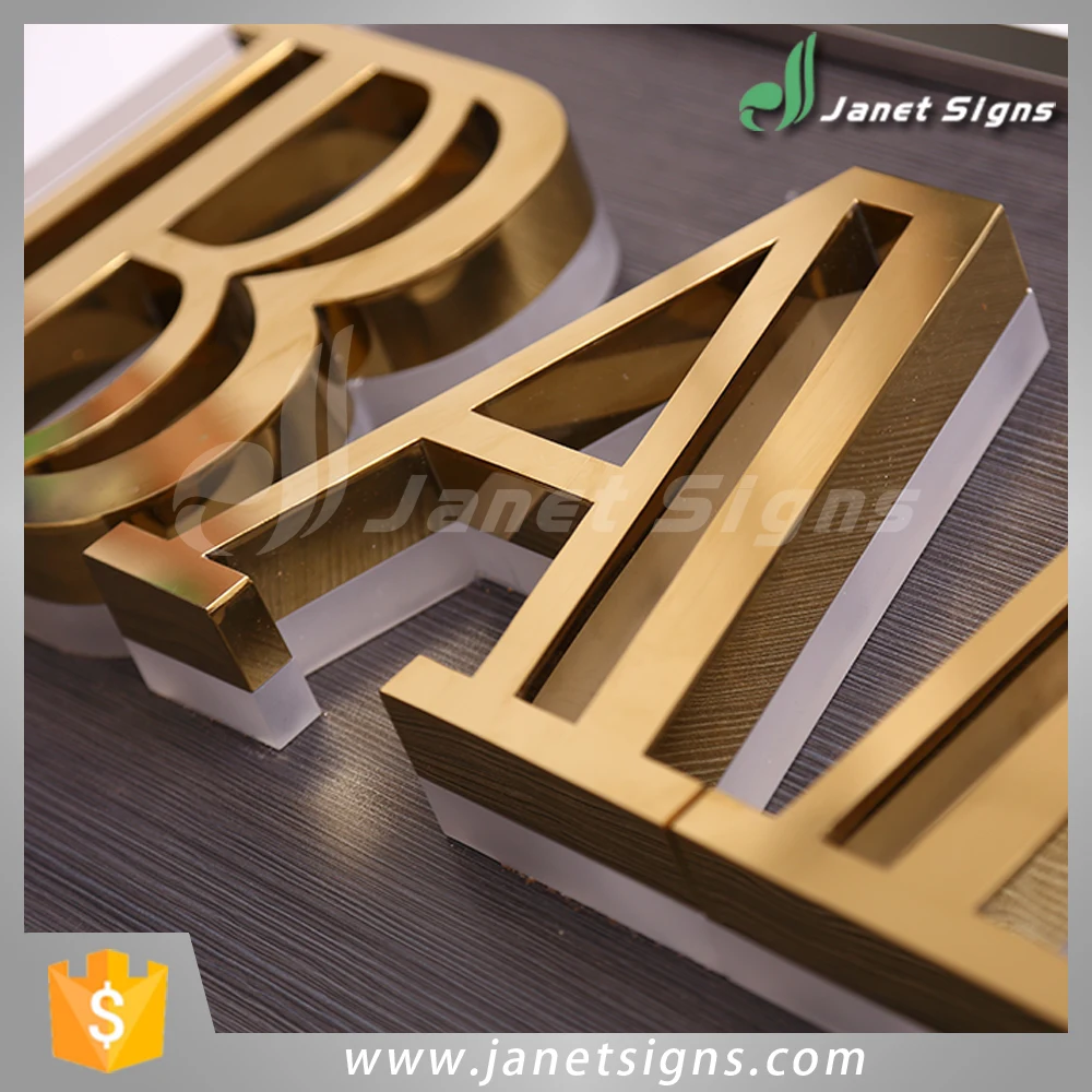 
Factory outlet High Quality Mini Resin Luminous Words led lighting stainless steel alphabet letter 