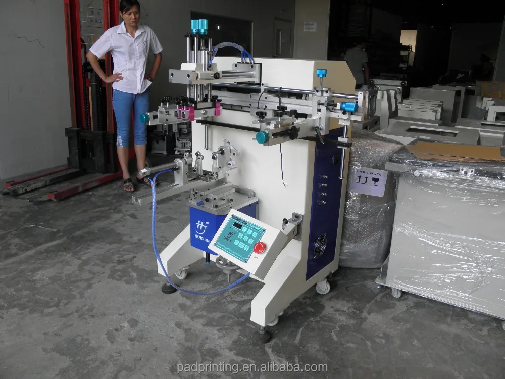 hengjin disposable cup automatic cylindrical screen printing machine for bucket HS-1000R
