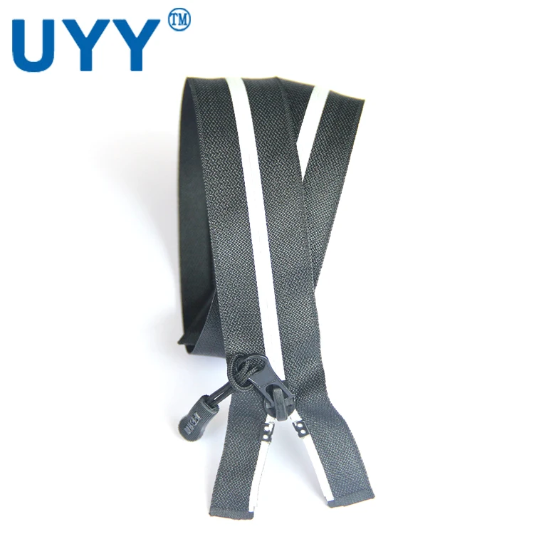 
Custom reflective strip 5# waterproof nylon zipper 