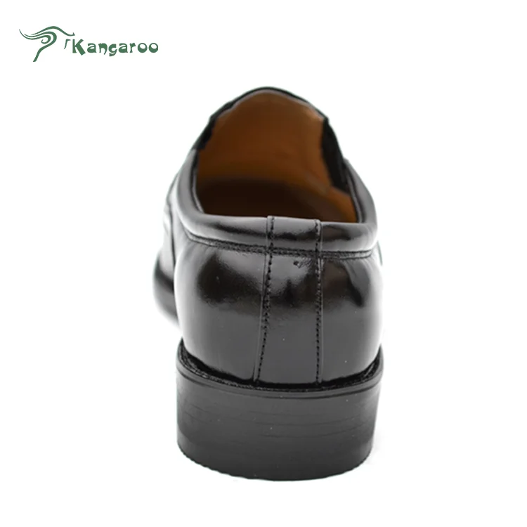 Officer work leather upper anti slip rubber sole ceremonial dress shoes
