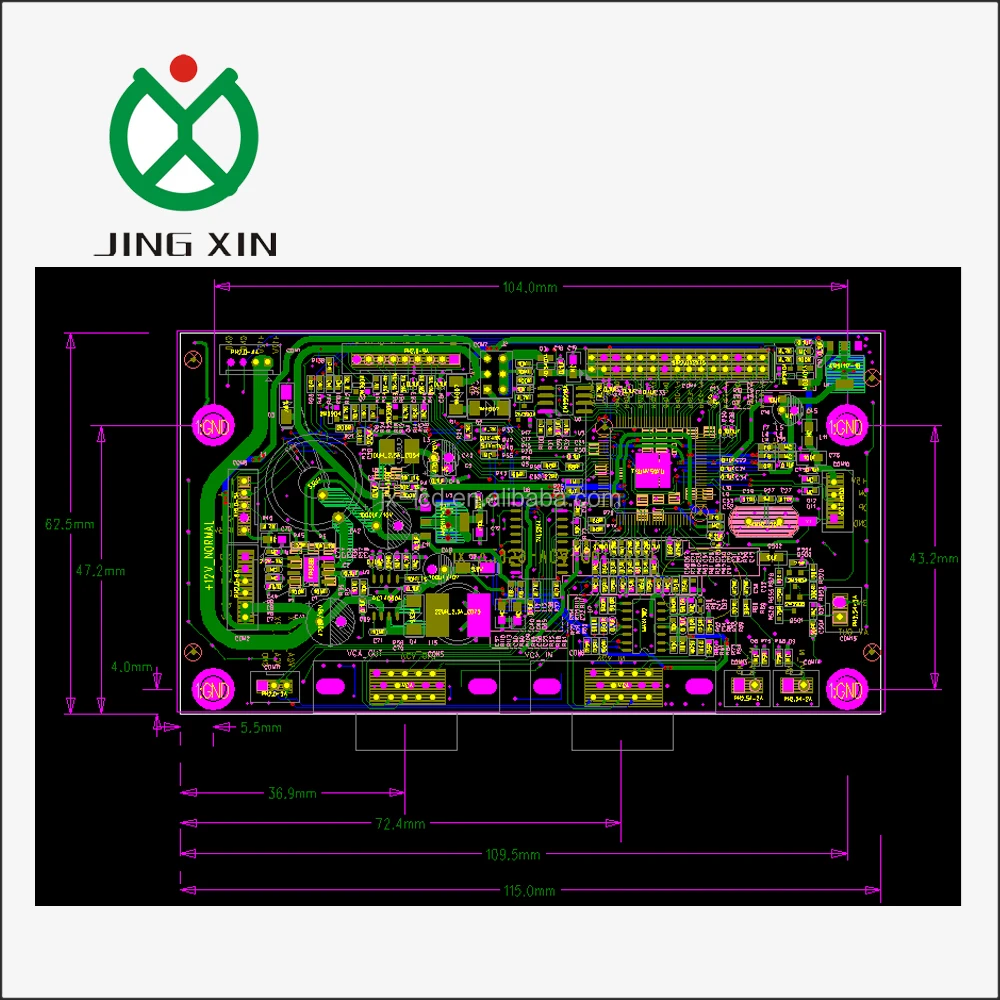 JX- HD In and Out use Mstar  V59 Universal Tablet Lvds Interface Lcd monitor Controller Board for security