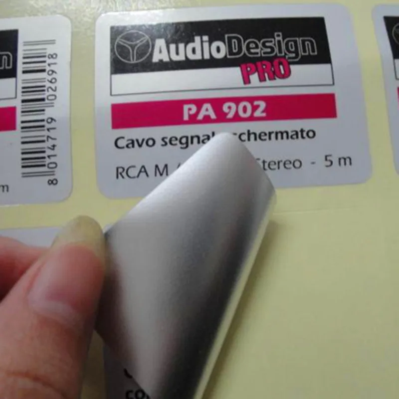 Custom personalized Print shiny rainbow effect hologram vinyl stickers