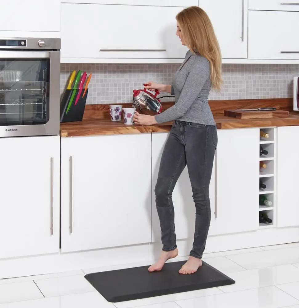 Ergonomic Comfort Cushion Chef Kitchen Floor Mat for Standing