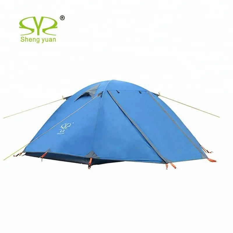 2 Person Waterproof Double Door storm proof extreme weather mountaintop 4 season Camping aluminium tent
