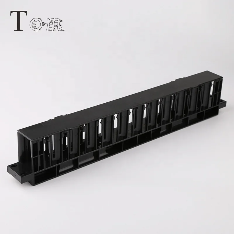 TOM-CM-02 19' 1U cable managemer Plastic Network cable management ring