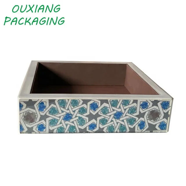 hot sale luxury wooden glass chocolate date gift box