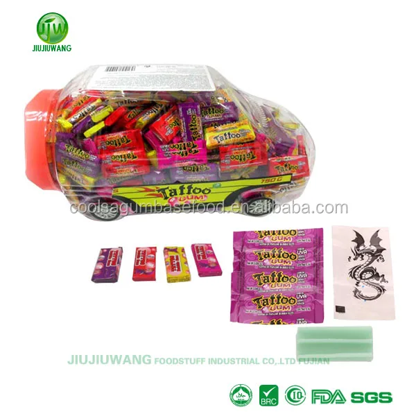 JJW формы автомобиля татуировки (bubble gum)