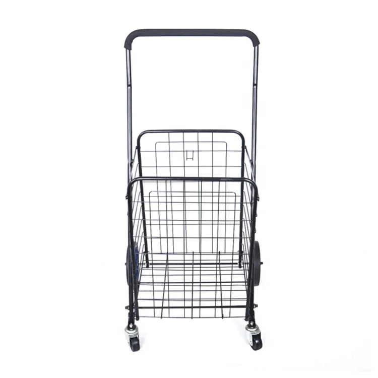 Metal Wire Folding Shopping Trolley Cart with telescopic handle