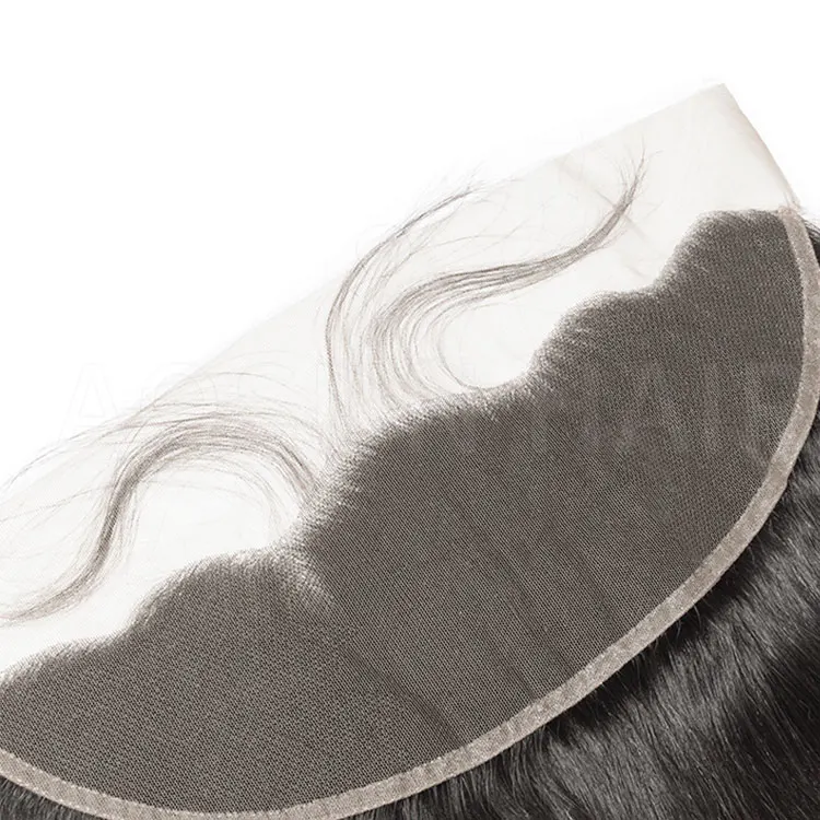 AOSUN Brazilian Straight Wave 13x4 Swiss Lace Frontal Natural Color 8-20 Inch Human Hair Lace Frontal