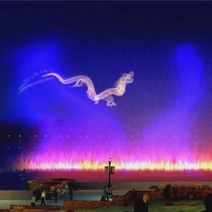 Customized outdoor 30M laser projector show water screen