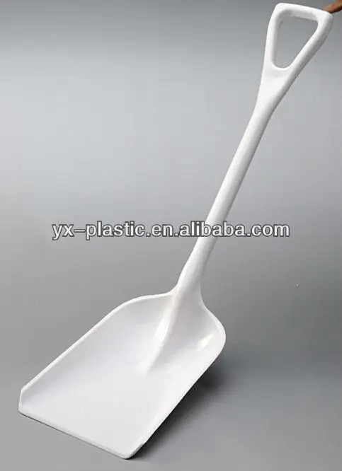 Antique White Shovels with Plastic Head and Plastic Hand