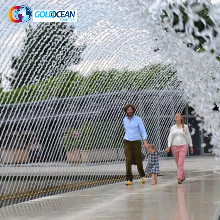 FREE DESIGN Stainless Steel Jumping Jet Laminar Jet Floor Fountain