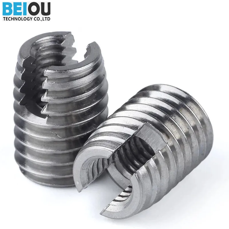 Ensat self tapping inserts threaded inserts for plastic screw holes for cast iron aluminum stainless steel